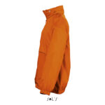 SURF Windbreaker Kinder 210 g/m² Orange – Seitenansicht