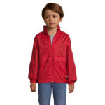 SURF Windbreaker Kinder 210 g/m² Rot – Vorderansicht