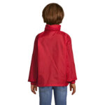 SURF Windbreaker Kinder 210 g/m² Rot – Rückansicht