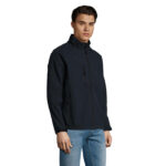 RELAX Softshelljacke Herren 340 g/m² Blau – Seitenansicht