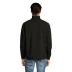 RELAX Softshelljacke Herren 340 g/m² Schwarz – Rückansicht