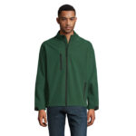 RELAX Softshelljacke Herren 340 g/m² Grün – Vorderansicht