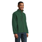 RELAX Softshelljacke Herren 340 g/m² Grün – Seitenansicht