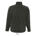 RELAX Softshelljacke Herren 340 g/m² Schwarz – Rückansicht