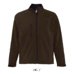 RELAX Softshelljacke Herren 340 g/m² Braun – Vorderansicht