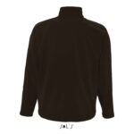 RELAX Softshelljacke Herren 340 g/m² Braun – Rückansicht