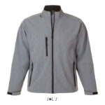 RELAX Softshelljacke Herren 340 g/m² Grau – Vorderansicht