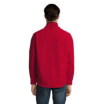 RELAX Softshelljacke Herren 340 g/m² Rot – Rückansicht
