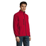 RELAX Softshelljacke Herren 340 g/m² Rot – Seitenansicht