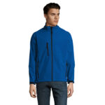 RELAX Softshelljacke Herren 340 g/m² Blau – Vorderansicht