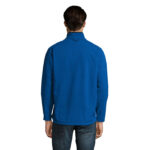 RELAX Softshelljacke Herren 340 g/m² Blau – Rückansicht