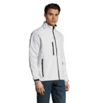 RELAX Softshelljacke Herren 340 g/m² White – Seitenansicht