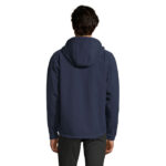 REPLAY Softshelljacke Herren 340 g/m² Blau – Rückansicht