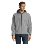 REPLAY Softshelljacke Herren 340 g/m² Grau – Vorderansicht