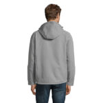 REPLAY Softshelljacke Herren 340 g/m² Grau – Rückansicht