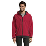 REPLAY Softshelljacke Herren 340 g/m² Rot – Vorderansicht