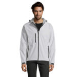 REPLAY Softshelljacke Herren 340 g/m² White – Vorderansicht