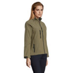 ROXY Softshelljacke Damen 340 g/m² Grün – Seitenansicht