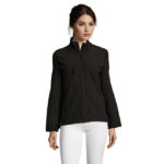 ROXY Softshelljacke Damen 340 g/m² Schwarz – Vorderansicht