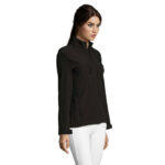 ROXY Softshelljacke Damen 340 g/m² Schwarz – Seitenansicht