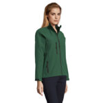 ROXY Softshelljacke Damen 340 g/m² Grün – Seitenansicht