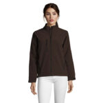 ROXY Softshelljacke Damen 340 g/m² Braun – Vorderansicht