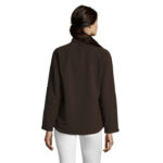 ROXY Softshelljacke Damen 340 g/m² Braun – Rückansicht