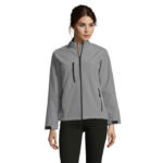 ROXY Softshelljacke Damen 340 g/m² Grau – Vorderansicht
