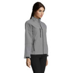 ROXY Softshelljacke Damen 340 g/m² Grau – Seitenansicht