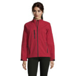 ROXY Softshelljacke Damen 340 g/m² Rot – Vorderansicht