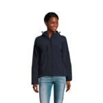 REPLAY Softshelljacke Damen 340 g/m² Blau – Vorderansicht
