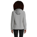 REPLAY Softshelljacke Damen 340 g/m² Grau – Rückansicht