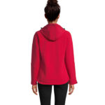 REPLAY Softshelljacke Damen 340 g/m² Rot – Rückansicht