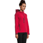 REPLAY Softshelljacke Damen 340 g/m² Rot – Seitenansicht