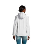 REPLAY Softshelljacke Damen 340 g/m² White – Rückansicht