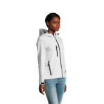 REPLAY Softshelljacke Damen 340 g/m² White – Seitenansicht