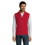 NORWAY Fleeceweste Unisex 320 g/m² Rot – Vorderansicht