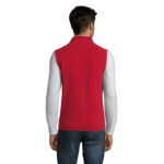 NORWAY Fleeceweste Unisex 320 g/m² Rot – Rückansicht