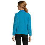 NORTH Fleecejacke Damen 300 g/m² Blau – Rückansicht