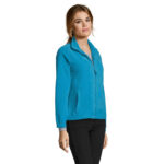 NORTH Fleecejacke Damen 300 g/m² Blau – Seitenansicht