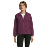 NORTH Fleecejacke Damen 300 g/m² Braun – Vorderansicht
