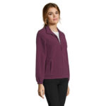 NORTH Fleecejacke Damen 300 g/m² Braun – Seitenansicht