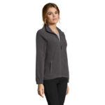 NORTH Fleecejacke Damen 300 g/m² Schwarz – Seitenansicht