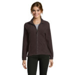 NORTH Fleecejacke Damen 300 g/m² Braun – Vorderansicht