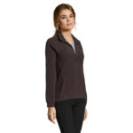 NORTH Fleecejacke Damen 300 g/m² Braun – Seitenansicht