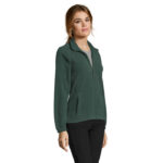 NORTH Fleecejacke Damen 300 g/m² Grün – Seitenansicht