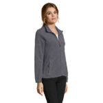 NORTH Fleecejacke Damen 300 g/m² Grau – Seitenansicht