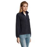 NORTH Fleecejacke Damen 300 g/m² Blau – Seitenansicht