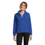 NORTH Fleecejacke Damen 300 g/m² Blau – Vorderansicht