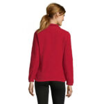 NORTH Fleecejacke Damen 300 g/m² Rot – Rückansicht
